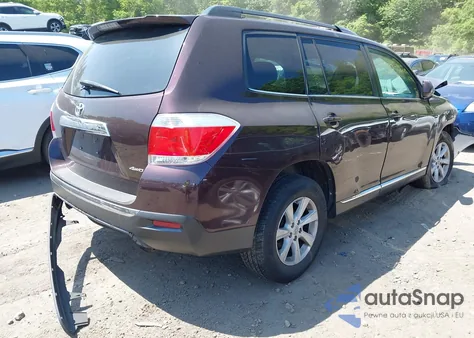 2013 Toyota Highlander Se V6 из США, поврежденный, VIN 5TDBK3EH4DS182288